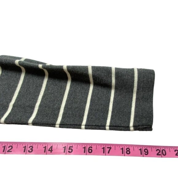 RALPH LAUREN Women Tee Size L Gray Long Sleeve Sport Striped Purple Horse 79-13 - Picture 7 of 11